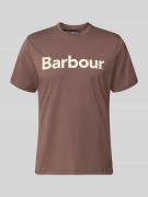 Barbour Regular Fit T-Shirt aus reiner Baumwolle in Altrosa, Größe L