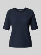 Betty Barclay Regular Fit T-Shirt mit Strukturmuster in Marine, Größe ...