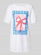 Skiny Relaxed Fit Schlafshirt mit Motiv-Print in Weiss, Größe 36