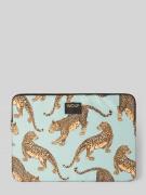 WOUF Laptoptasche mit Allover-Motiv-Print Modell 'Leopard' in Mint, Gr...