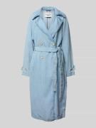 Marc O'Polo Denim Trenchcoat mit Bindegürtel in Jeansblau, Größe M