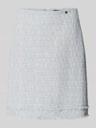 Marc Cain Straight Fit Minirock in Bouclé-Optik in Hellblau, Größe 36