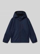 Killtec Softshell-Jacke mit Eingrifftaschen und Label-Detail in Marine...