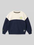 s.Oliver RED LABEL Relaxed Fit Sweatshirt aus Baumwoll-Mix in Marine, ...