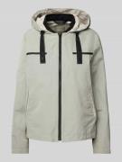Amber & June Jacke mit Kapuze in Khaki, Größe 34