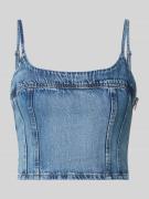 Levi's® Slim Fit Crop Top aus reiner Baumwolle Modell 'JADINE' in Jean...