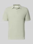 SELECTED HOMME Regular Fit Poloshirt aus Baumwoll-Leinen-Mix Modell 'M...