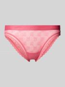 HUGO Slip in Spitzen-Optik Modell 'SARTORIAL BRIEF' in Pink, Größe L