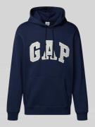 GAP Hoodie mit Logo und Känguru-Tasche in Marine, Größe L