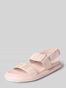 Marc Cain Bags & Shoes Sandalette aus Leder mit Klettverschluss in Ros...
