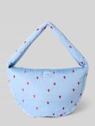 STUDIO NOOS Crossbody Bag mit Logo-Patch Modell 'Puffy' in Hellblau, G...