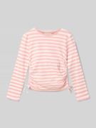 Mango Longsleeve mit Rundhalsausschnitt Modell 'GAT' in Rosa, Größe 12...