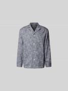 Officine Générale Relaxed Fit Hemdjacke aus Baumwolle in Blau, Größe L