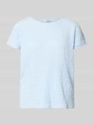 s.Oliver RED LABEL Relaxed Fit T-Shirt mit Strukturmuster in Hellblau,...