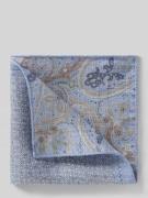 Verugia Einstecktuch aus Leinen-Mix mit Seiden-Anteil in Bleu, Größe 1