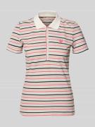 Tom Tailor Regular Fit Poloshirt aus Baumwoll-Mix in Hellrot, Größe L