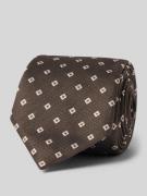 BOSS Krawatte aus Seiden-Mix in Dunkelbraun, Größe 1