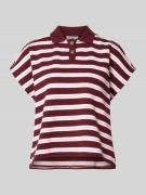 Marc O'Polo Denim Boxy Fit Poloshirt aus reiner Baumwolle in Bordeaux,...