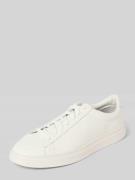 BOSS Sneaker aus Leder mit Gummisohle in Weiss, Größe 40