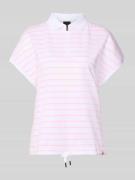 FIRE + ICE Regular Fit Poloshirt mit Reißverschluss in Rosa, Größe L