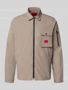 HUGO Regular Fit Hemdjacke aus Baumwoll-Mix Modell 'EMMOND' in Mittelb...