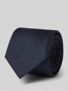 HUGO Seiden-Mix Krawatte mit Jaquard-Webstruktur in Marine, Größe 1