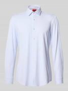 HUGO Slim Fit Businesshemd mit Kentkragen Modell 'KENNO' in Dunkelblau...