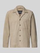 Marc O'Polo Regular Fit Ziegenlederjacke mit Brusttasche in Hellbraun,...