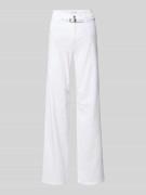 Angels Flared Jeans mit Gürtel Modell 'Liz City' in Weiss, Größe 34/32