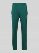 KARL KANI Straight Fit Sweatpants mit Logo-Stitching in Dunkelgruen, G...