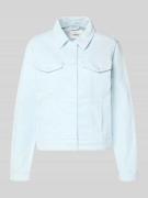 s.Oliver RED LABEL Regular Fit Jeansjacke aus Baumwoll-Mix in Hellblau...
