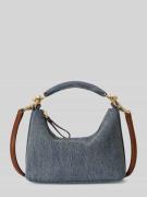 Lauren Ralph Lauren Henkeltasche aus Denim mit Lederriemen in Blau, Gr...