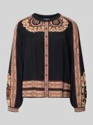 Bash Relaxed Fit Bluse mit Rundhalsausschnitt Modell 'VALDA' in Black,...