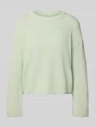 Tom Tailor Denim Relaxed Fit Strickpullover mit U-Boot-Ausschnitt in H...