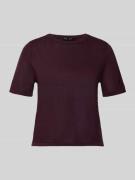 Mango T-Shirt mit Rundhalsausschnitt Modell 'TENCYM' in Pflaume, Größe...