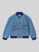 BILLIEBLUSH Jeansjacke mit rückseitigem Statement-Stitching in Blau, G...