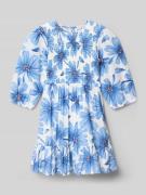 DANAMADE Regular Fit Kleid mit floralem Allover-Print in Bleu, Größe 1...
