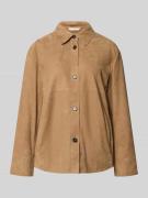 Marc O'Polo Regular Fit Lederjacke aus echtem Leder in Beige, Größe 34
