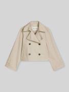 Marc O'Polo Relaxed Fit Trenchjacke aus Baumwolle in Beige, Größe 36