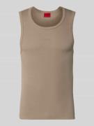 HUGO Slim Fit Tank Top aus Baumwoll-Mix Modell 'DAPOTA' in Hellbraun, ...