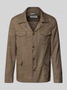 Carl Gross Regular Fit Hemdjacke aus Leinen-Mix Modell 'Taddeo' in Dun...