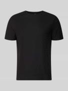 ARMANI EXCHANGE T-Shirt mit Logo-Muster und Rundhalsausschnitt in Blac...