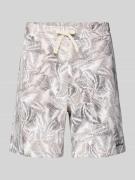 ARMANI EXCHANGE Shorts im Allover-Look in Beige, Größe L
