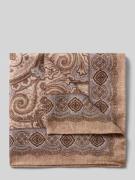 Verugia Einstecktuch mit Seiden-Anteil Modell 'Paisley' in Hellbraun, ...