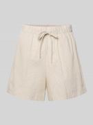 Only Loose Fit Shorts aus reiner Baumwolle Modell 'AUGUSTA' in Sand, G...