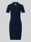Tommy Hilfiger Enganliegendes Polokleid aus Baumwoll-Mix in Marine, Gr...