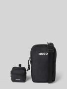 HUGO Umhängetasche mit Logo-Detail und Mini Pouch in BLACK, Größe 1