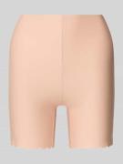 Skiny Slim Fit Bikershorts mit Zierabschlüsse in Beige, Größe 36-38