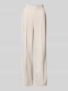 monari Wide Fit Stoffhose mit Viskose-Anteil Modell 'Lurex' in Ecru, G...