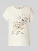 Soyaconcept T-Shirt mit fixiertem Ärmelaufschlag Modell 'RINA' in Sand...